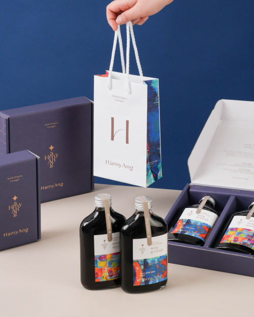 [13년 숙성] 하미앙 와인식초 250ml / 발사믹식초 250ml / 산머루 식초세트 250mlx2