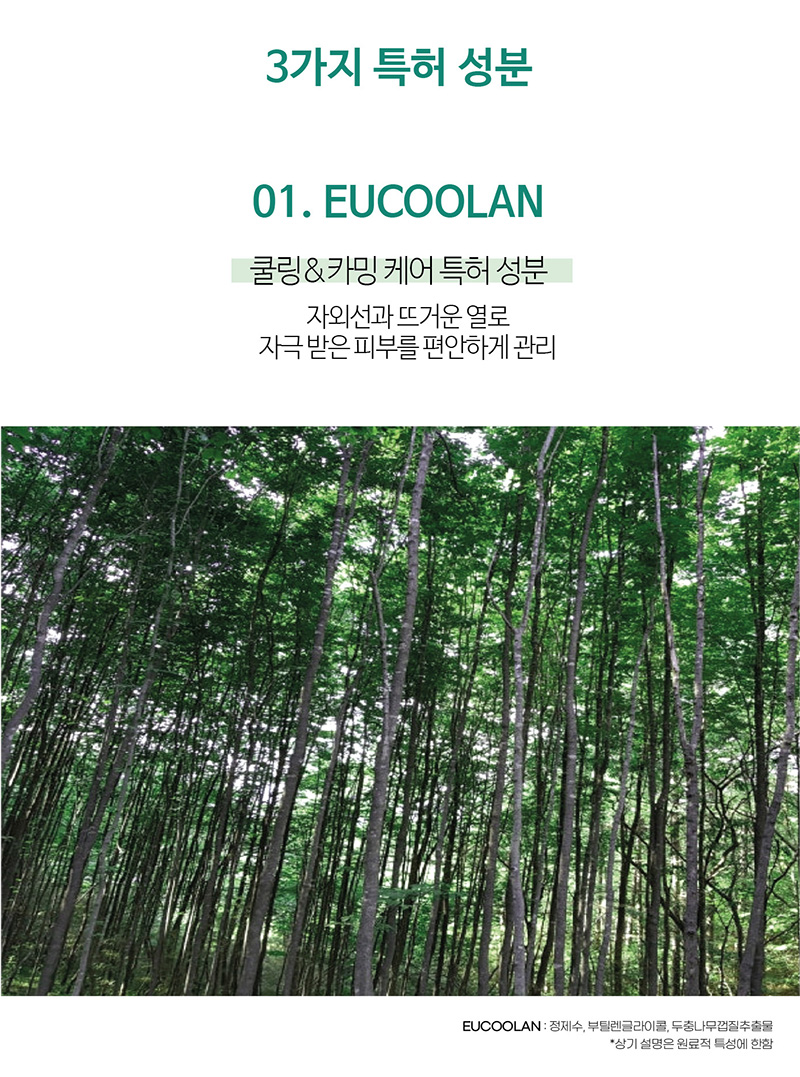 쿨링 카밍 케어 특허 성분l